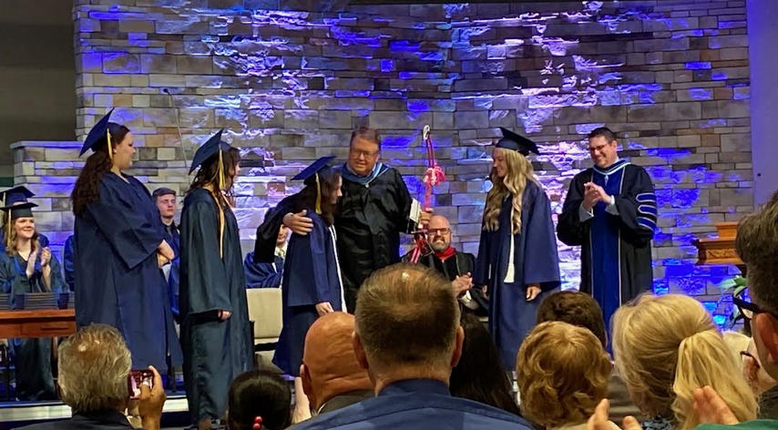 Ron Brewer receives his Pink Bow